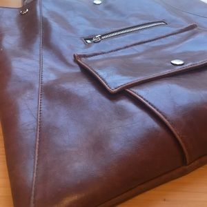 Crystalyn Kae Vegan Metier Tote in Ale Brown